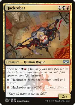 Hackrobat Uncommon Ravnica Allegiance Magic: The Gathering Lightly Played - Image 1