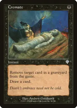 Cremate Uncommon Invasion Magic: The Gathering Moderately Played - Image 1