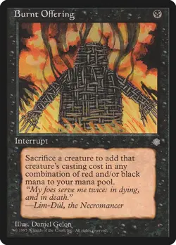 Burnt Offering Common Ice Age Magic: The Gathering Heavily Played - Image 1