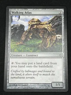 Magic the Gathering MTG Walking Atlas Artifact Worldwake Common - Image 1