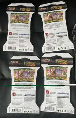 Pokemon Evolving Skies Sleeved Booster Pack x 4 - Art Set - New & Sealed - Image 2