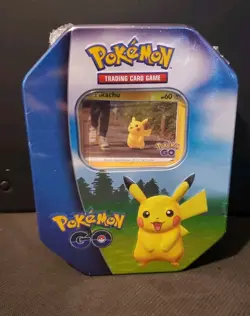 POKEMON GO PIKACHU TIN FACTORY SEALED #1 - Image 1