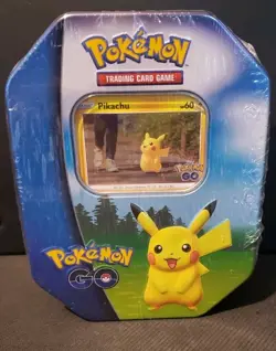 POKEMON GO PIKACHU TIN FACTORY SEALED #2 - Image 1