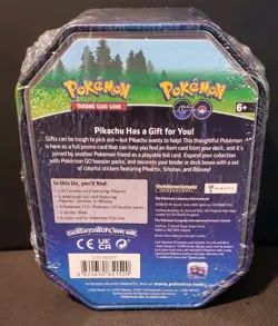 POKEMON GO PIKACHU TIN FACTORY SEALED #2 - Image 2