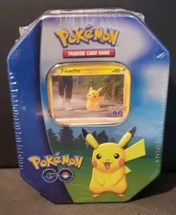 POKEMON GO PIKACHU TIN FACTORY SEALED #4 - Image 1