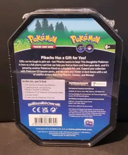 POKEMON GO PIKACHU TIN FACTORY SEALED #4 - Image 2