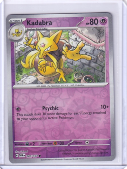Kadabra Reverse Holo #81 Pokemon Twilight Masquerade 2024 TCG - Image 1