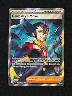 Pokemon Grimsley's Move 120/094 Me02: Phantasmal Flames Holo (NM Pack Fresh) - Image 1