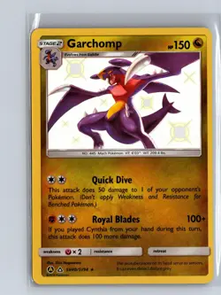 Garchomp SV40/SV94 Shiny Rare Hidden Fates Shiny Vault Pokemon Near Mint - Image 1