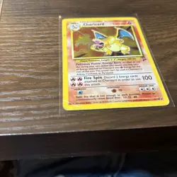 DAMAGED Pokemon Charizard Holo Rare 4/130 Base Set 2 1999 WOTC 120HP Stage 2 - Image 2
