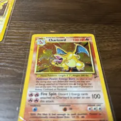 DAMAGED Pokemon Charizard Holo Rare 4/130 Base Set 2 1999 WOTC 120HP Stage 2 - Image 3