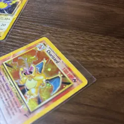 DAMAGED Pokemon Charizard Holo Rare 4/130 Base Set 2 1999 WOTC 120HP Stage 2 - Image 4