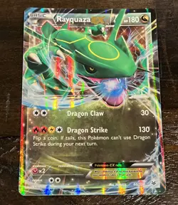 Rayquaza EX 60/108 Holo EX Rare Roaring Skies Pokemon - Image 1