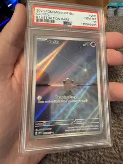Pokemon TCG S&V Obsidian Flames #202 Cleffa Illustration Rare PSA 10 Gem Mint - Image 1