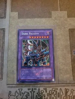 YUGIOH DARK PALADIN DMG-001 SECRET LIMITED ED LP/MP BLEED FOIL - Image 1