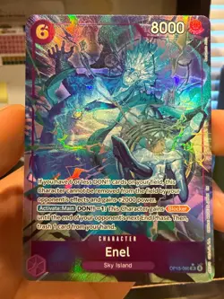One Piece Enel OP15-060 Alternate Art Adventure on Kami's Island NM - Image 1