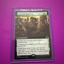 Renewed Solidarity - Extended Art N/M MTG Magic The Gathering Card - Image 1