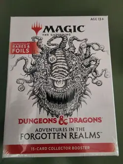 Magic MTG Adventures In The Forgotten Realms 15 Card Collectors Booster Sealed - Image 1