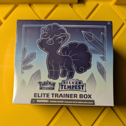 Pokemon TCG Sword & Shield—Silver Tempest Elite Trainer Box Alolan Vulpix - Image 1