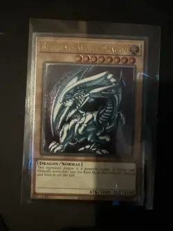 Yu-Gi-Oh OP28-EN001 Blue-Eyes White Dragon Ultimate Rare Card EU Print - Image 2