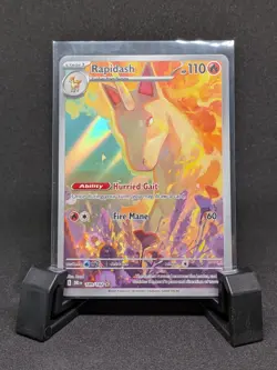 Rapidash 189/182 - Illustration Rare - Pokemon Destined Rivals - Near Mint - IR - Image 1