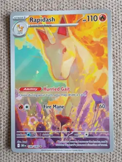Rapidash 189/182 - Destined Rivals Illustration Rare - Pokemon Tcg - Near Mint - Image 1