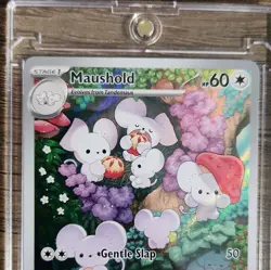 Pokemon Company Maushold 226/193 Illustration Rare Holo Full Art Eng 2023 - Image 3