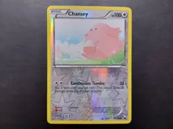 Pokemon - Chansey 81/108 Reverse Holo Common Black & White Dark Exploreres - Image 1