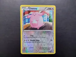 Pokemon - Chansey 80/108 Reverse Holo Common Black & White Dark Exploreres - Image 1