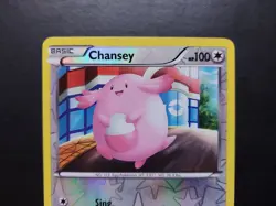 Pokemon - Chansey 80/108 Reverse Holo Common Black & White Dark Exploreres - Image 2