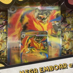 Pokemon TCG Mega Evolution Ascended Heroes Mega Emboar ex Box - Image 2