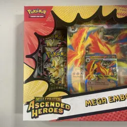Pokemon TCG Mega Evolution Ascended Heroes Mega Emboar ex Box - Image 3