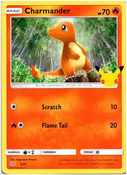 CHARMANDER - 009/025 McDonald's 25th Anniversary Promos - POKEMON NM/M - Image 1