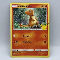 Pokemon Charmander 9/25 Non Holo 25th Anniversary - Image 1
