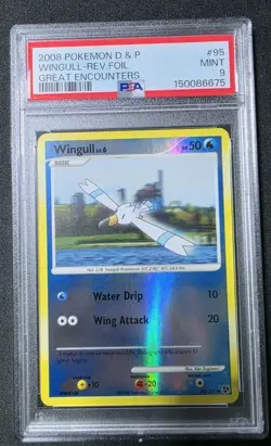 Pokemon - Wingull Reverse Holo - Great Encounters #95 - PSA 9 - Image 1