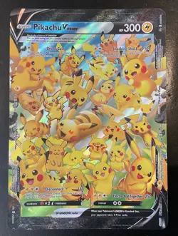 Pokemon TCG Pikachu V Union SWSH141 Jumbo Promo NM - Image 1