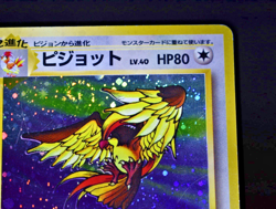 Pokemon TCG Pidgeot Jungle Holo Rare No.018 Japanese 1996 w/ Swirl - HP - Image 5