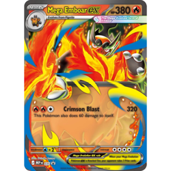 Pokemon TCG Ascended Heroes MEGA EMBOAR Ex Box FACTORY SEALED NEW 4 PACKS! - Image 4