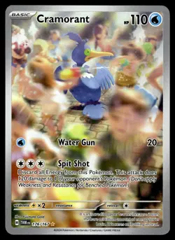 Cramorant 176/167 Illustration Rare Twilight Masquerade Pokemon Holo Near Mint - Image 1