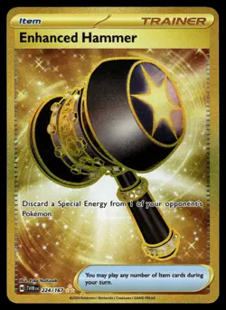 Enhanced Hammer 224/167 Hyper Rare Twilight Masquerade Pokemon Holo Near Mint - Image 1