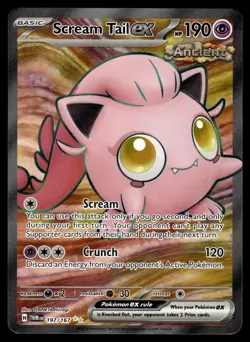Scream Tail ex 197/167 Ultra Rare Twilight Masquerade Pokemon Holo Near Mint - Image 1