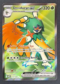 Decidueye ex 100/088 Holo Ultra Rare Perfect Order Pokemon Near Mint - Image 1