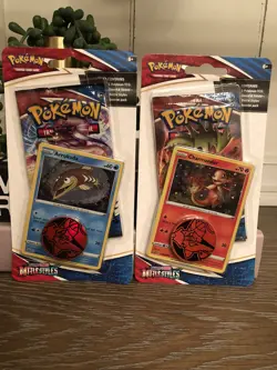 2x Battle Styles Booster Blister Pack *PROMO* Pokemon Cards Charmander/Arrokuda - Image 1