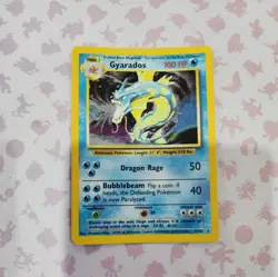 Gyarados 6/102 Holo Rare Base Set Unlimited Pokemon Holo Lightly Played - Image 1