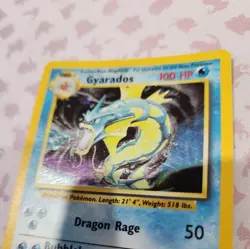 Gyarados 6/102 Holo Rare Base Set Unlimited Pokemon Holo Lightly Played - Image 2