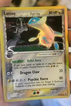 Latios EX Delta Species Holo Pokemon TCG 9/113 LP Raw Ungraded Stamped - Image 1