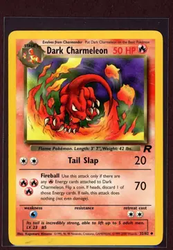 Dark Charmeleon Non-Holo WOTC Pokemon Card 32/82 Rocket Set PLAYED - Image 1