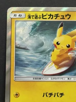 Pokemon card Water Fun Pikachu 392/SM-P Promo 2019 Pokemon TCG Japan Rare Holo - Image 2