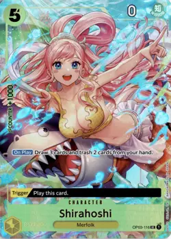 Shirahoshi Premium Card Collection BANDAI Edition One Piece Promotion OP03-116 - Image 1