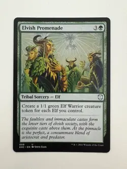 Elvish Promenade MTG Magic the Gathering Card NM Near Mint KHC - Image 1